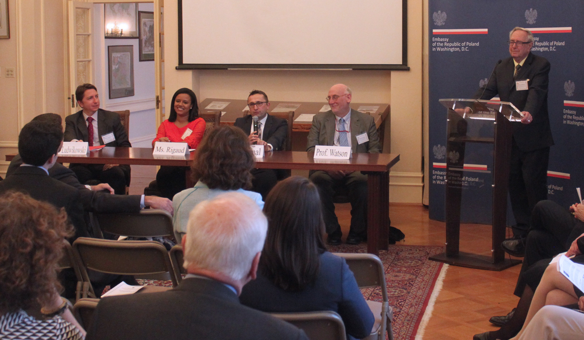 panel discussion at the polish embassy in DC