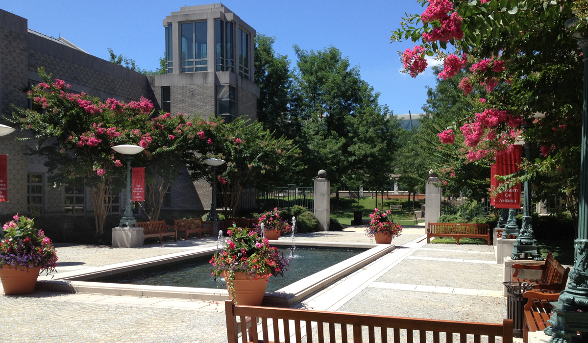 Law school courtyard