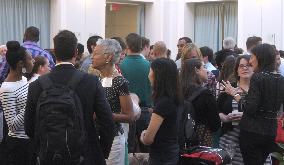 reception in the law school atrium