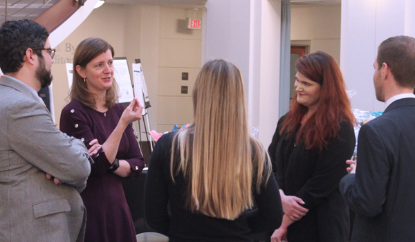 The Honorable Elizabeth L. Branch talks to law students