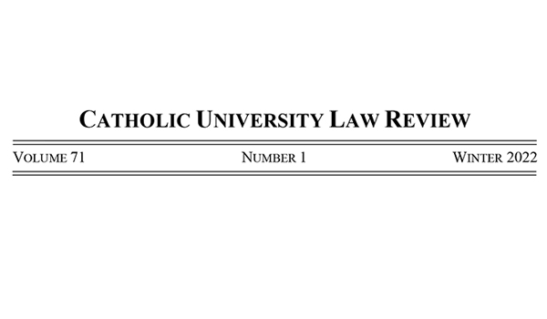 Law Review 71 Masthead