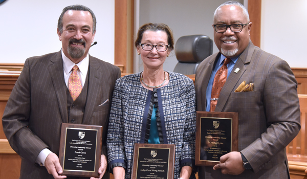 Frank Garza, The Honorable Coral Wong Pietsch, and D. Michael Lyles