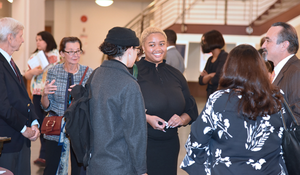 reception in the atrium