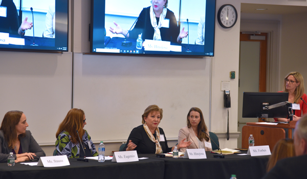 Panel discussion at conference