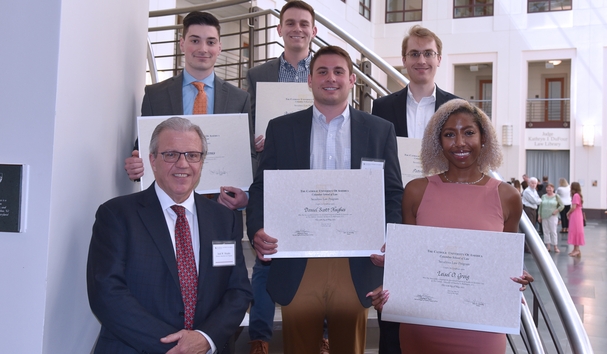 law students at the certificate ceremony