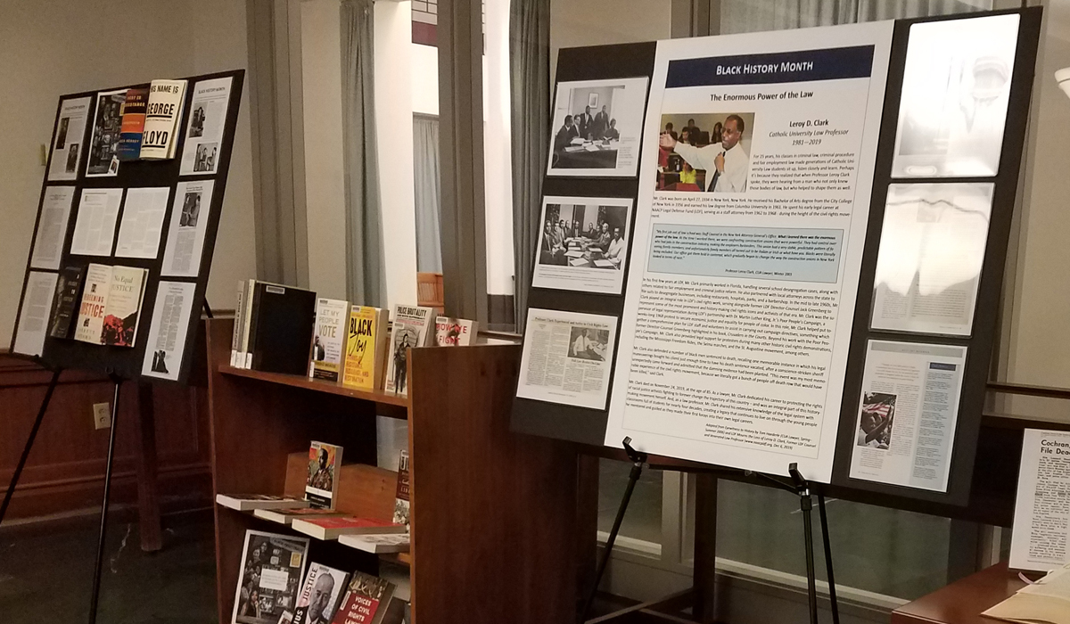 Black History Month Library Exhibit