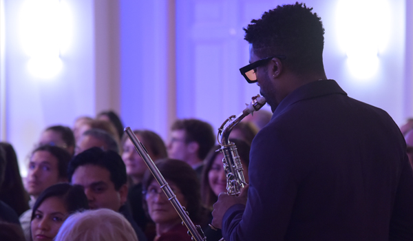 musicians enter the performance