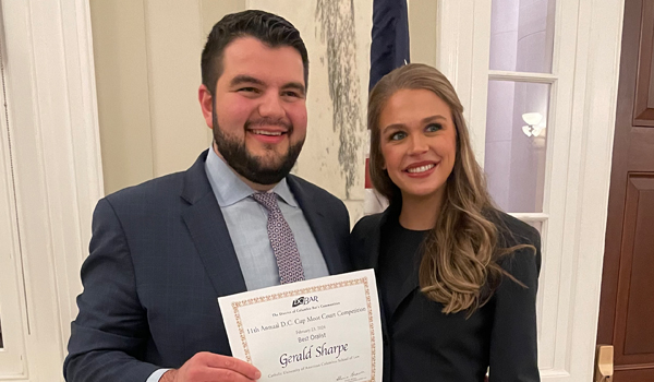 Gerald Sharpe (2L) and Leah Roddenberry (2L)