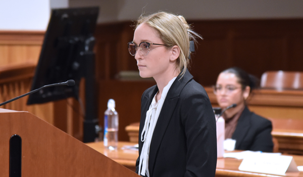 Final round of the competition in the Walter Slowinski Courtroom