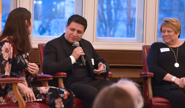 Bishop Evelio Menjivar Ayala discussion