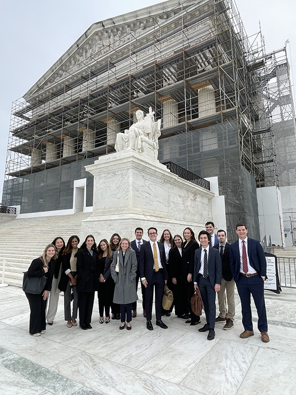 Law Students from Professor Webb's Civil Procedure Class at the Supreme Court of the United States