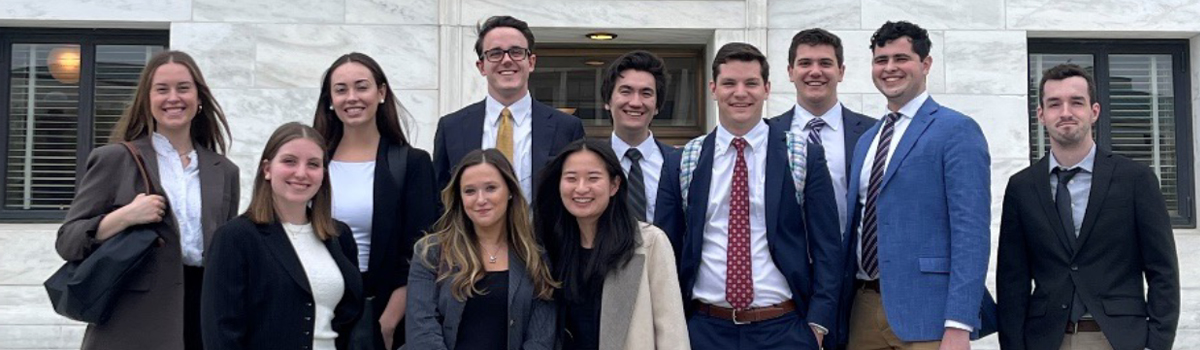 Law students from Professor Webb's Civil Procedure class