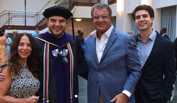 Gerald with his family after Commencement