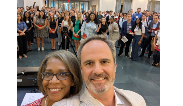 Judge Brandt and Dean Payne selfie