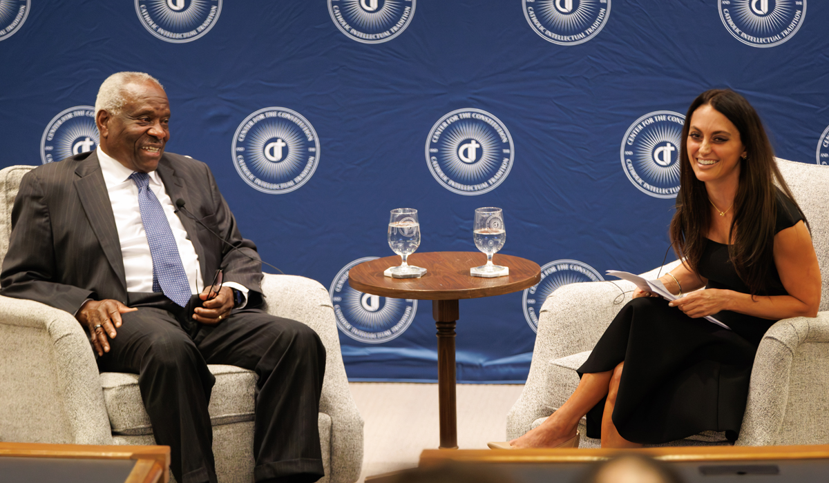 Justice Clarence Thomas and Professor Jennifer Mascott
