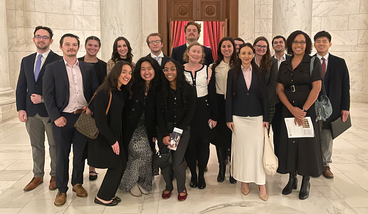 Catholic Law Students Visit the Supreme Court to Attend Lectures on Supreme Court History
