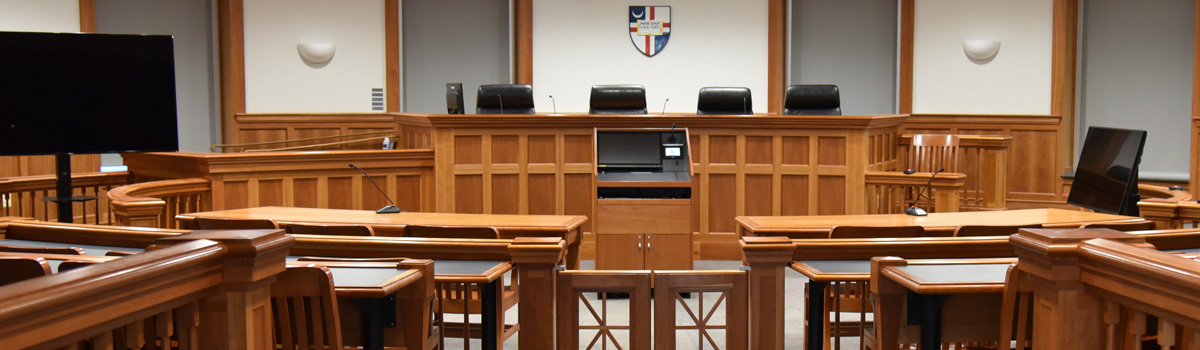 Slowinski Courtroom at Catholic Law