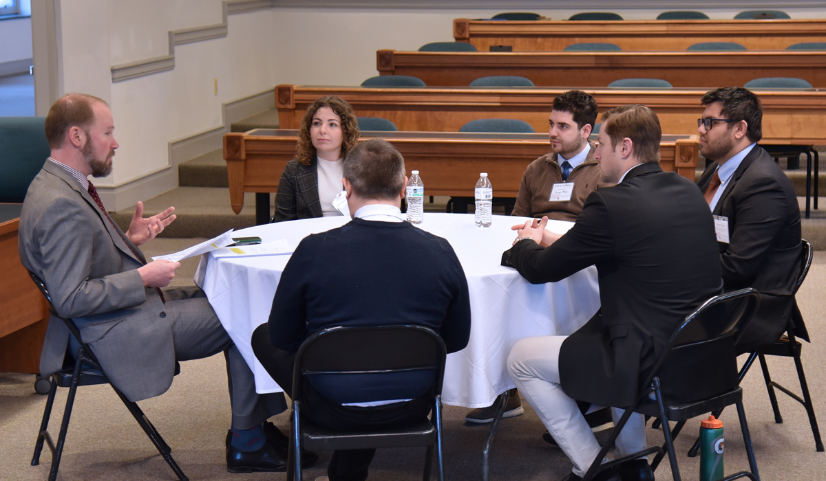 Judge talk with clerks