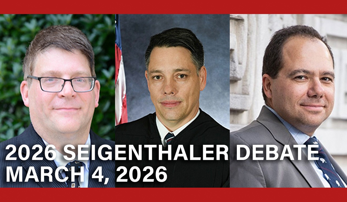 The 2026 Seigenthaler Debate