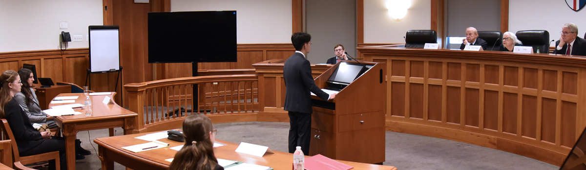 Final round in Slowinski Courtroom