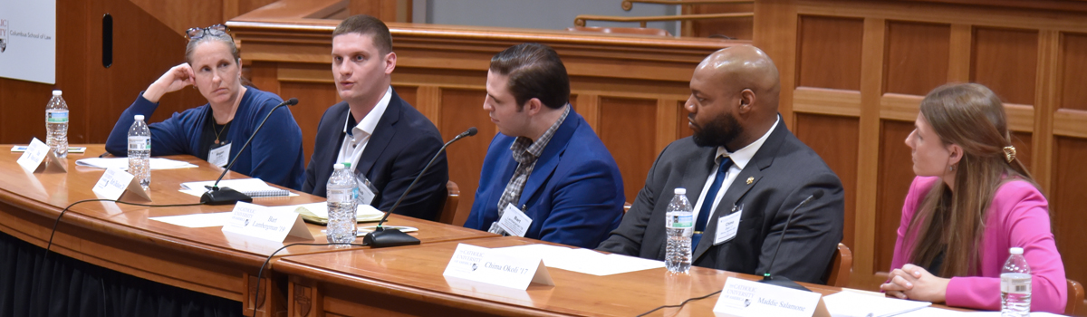 Panelists with Megan La Belle