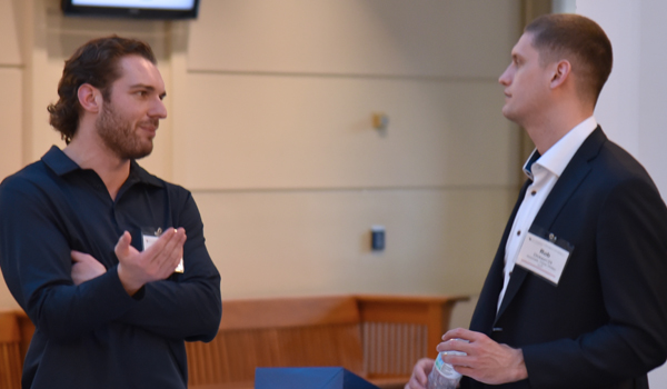 law student talking to Rob Dixon