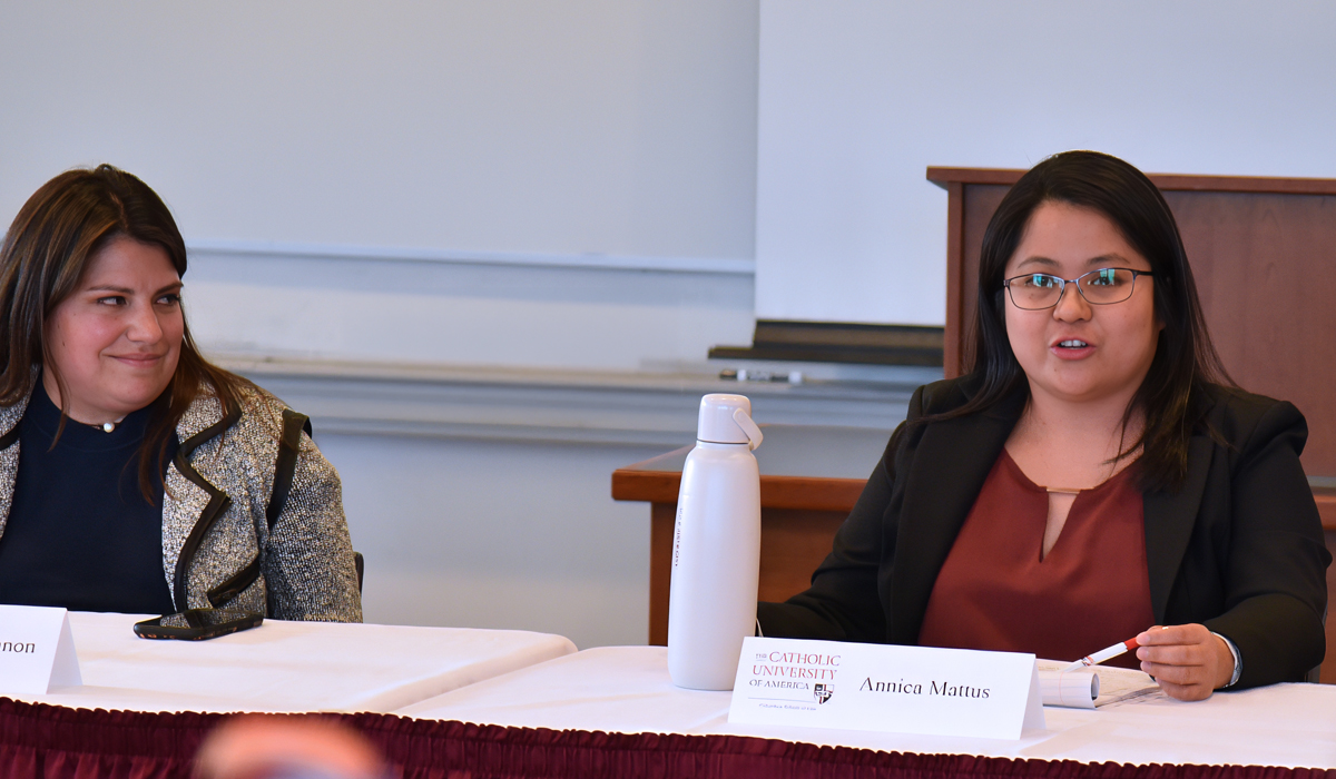 Two panelists for the Diverse Voices Panel discussion