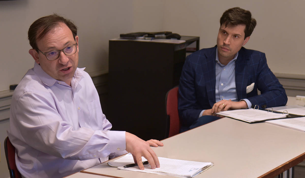 Professor Matthew Stephenson and Steven Lindsay