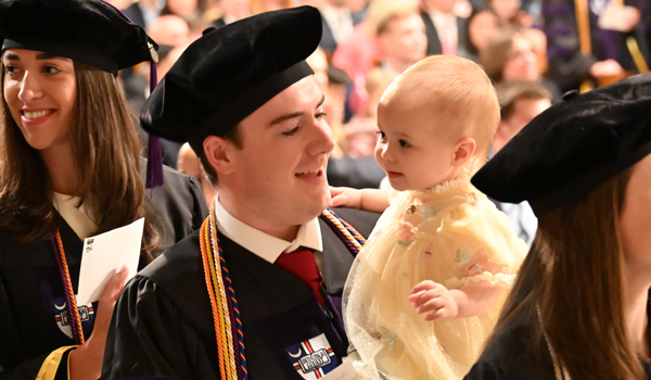 catholic law graduate with child