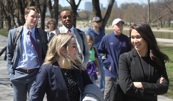 Slaw students walking outside