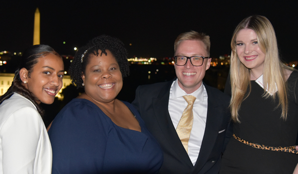 students at the Dean's Dinner