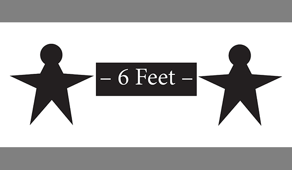 6 feet apart graphic