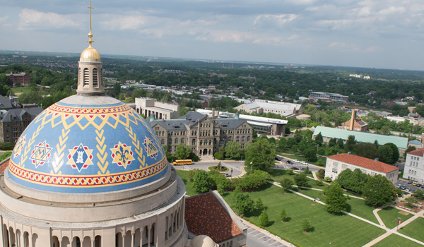 overview shot of campus