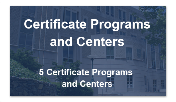 Certificate Programs and Centers