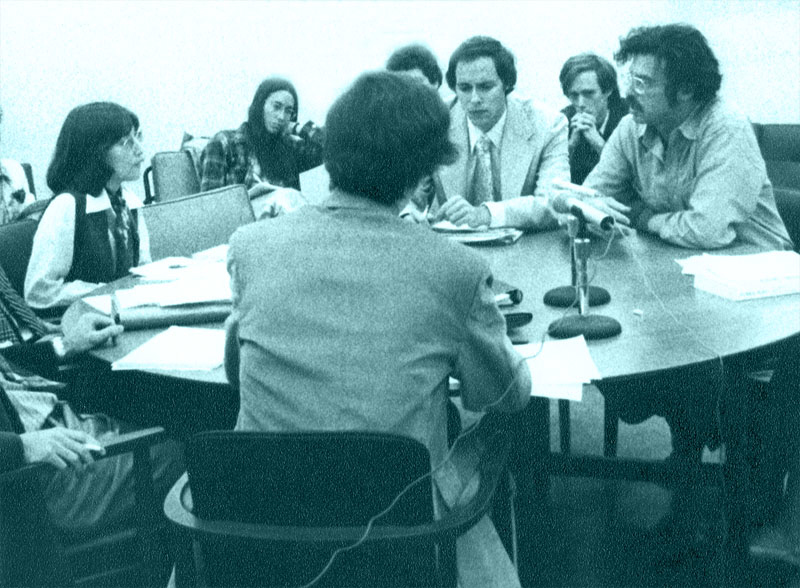 group of people around a table