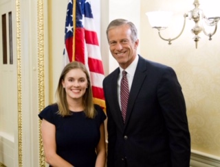 Lauren Huston and Senator John Thune