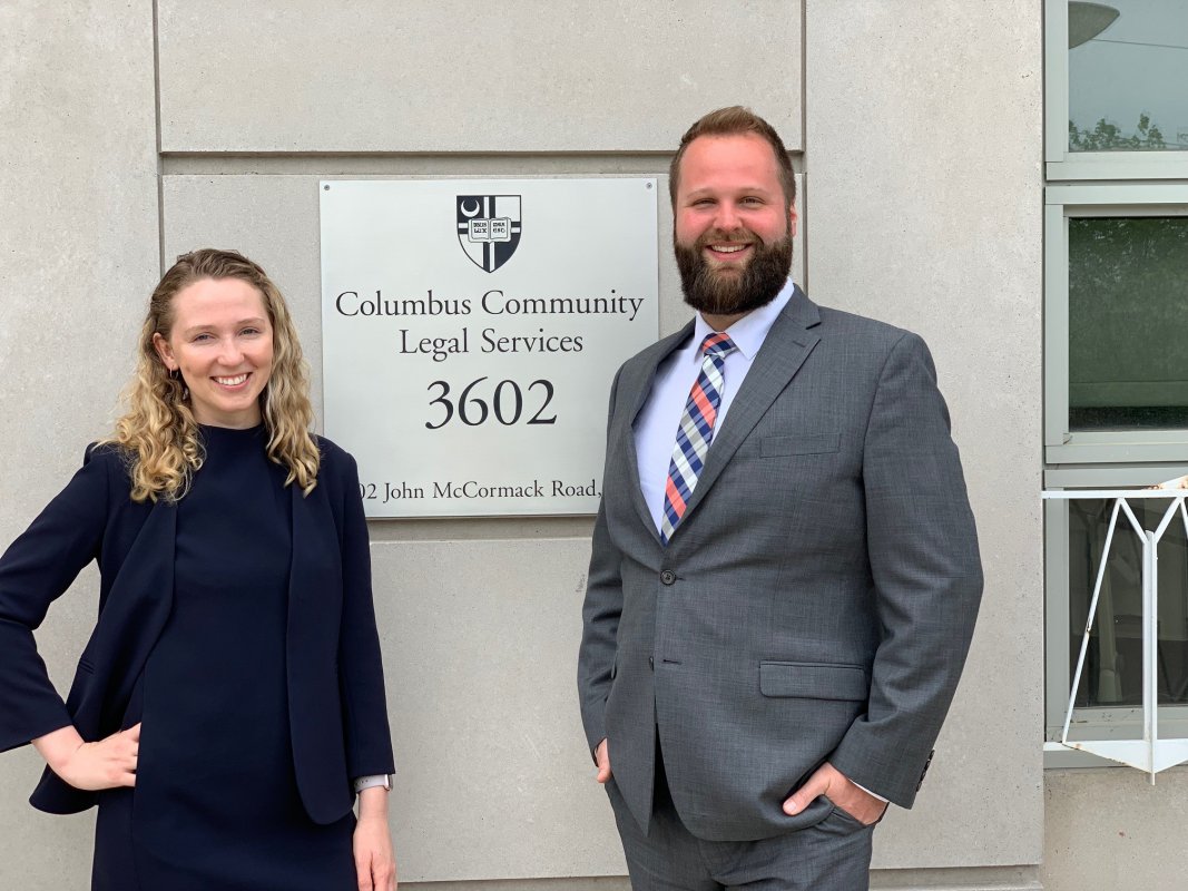 two students standing in front of CCLS